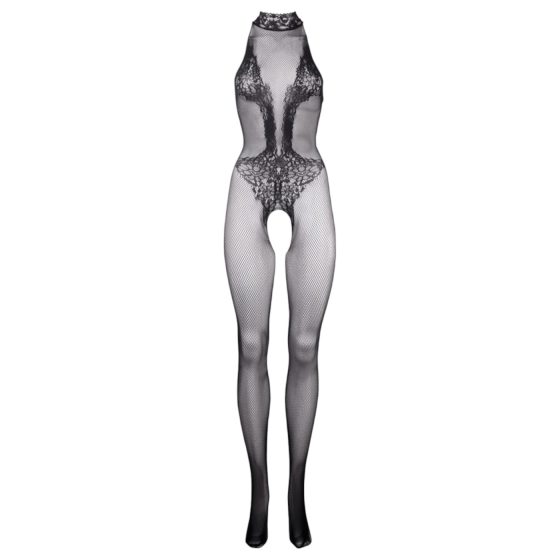 Le Désir - krajkový síťovaný overal - (černý) - S-XL