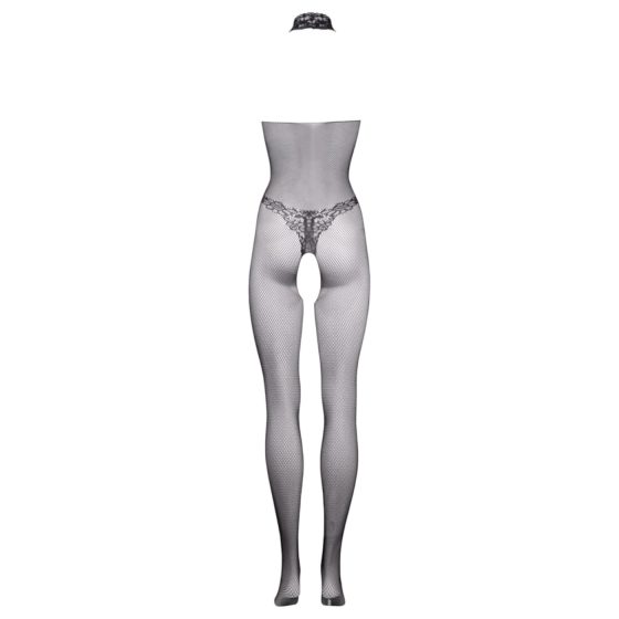 Le Désir - krajkový síťovaný overal - (černý) - S-XL