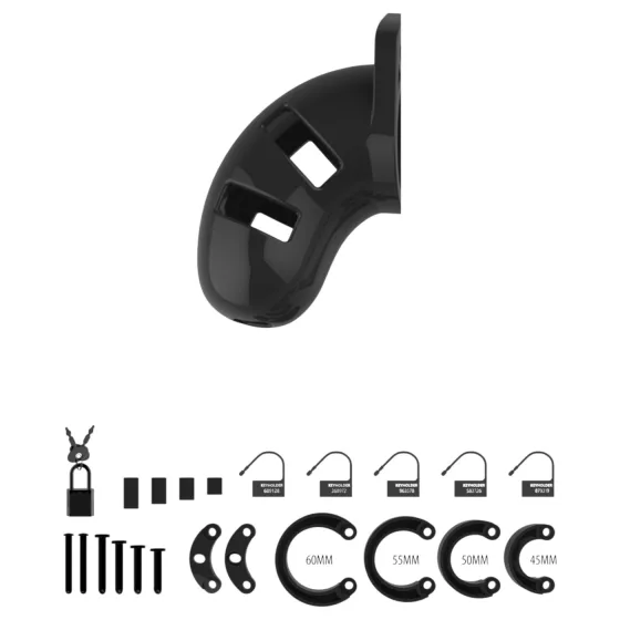 ManCage - Model 13 klec na penis (černá) - 6,5 cm