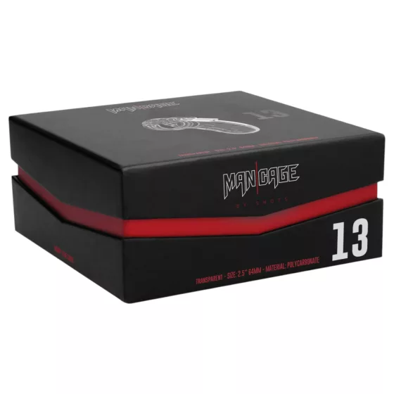 ManCage - Model 13 klec na penis (průhledná) - 6,5 cm
