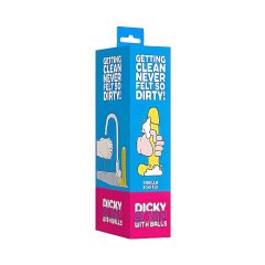 Dicky - mýdlo ve tvaru penisu a varlat - vanilka (210g)