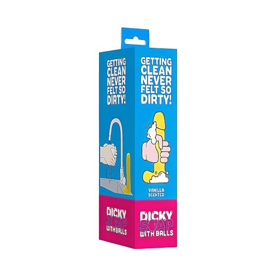Dicky - mýdlo ve tvaru penisu a varlat - vanilka (210g)