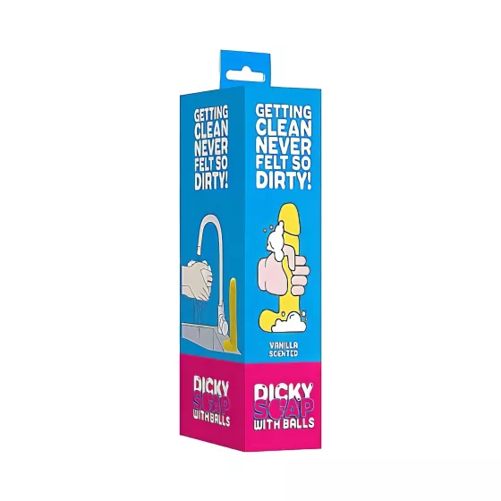 Dicky - mýdlo penis s varlaty - vanilka - 210g