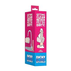   Dicky Cum - mýdlo ve tvaru penisu s varlaty - přírodní (250g)