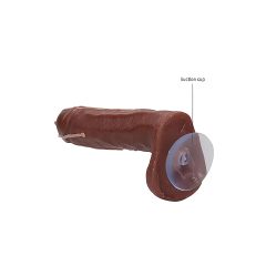   Dicky Cum - mýdlo ve tvaru penisu s varlaty - hnědé (250g)