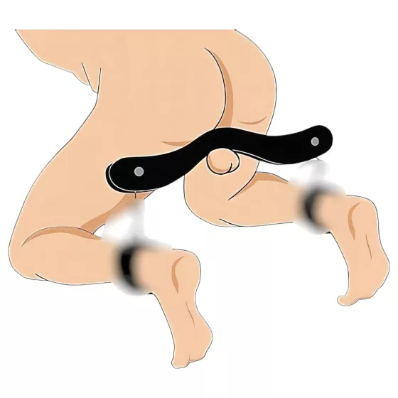 Bez značky - dřevěná klec na penis - černá