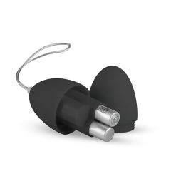   Easytoys - Vajíčko na dálkové ovládání se 7 rytmy vibrací (černé)