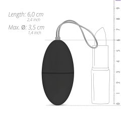  Easytoys - Vajíčko na dálkové ovládání se 7 rytmy vibrací (černé)