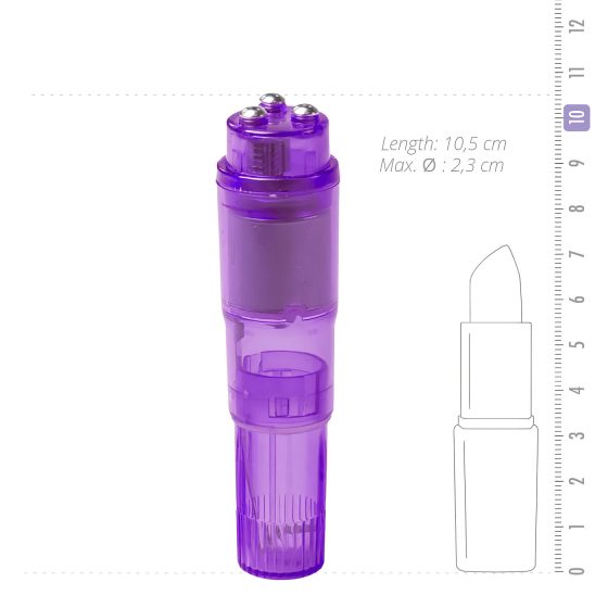 Easytoys Pocket Rocket - vibrační sada - fialová (5 dílů)