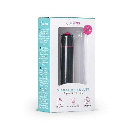 Easytoys Bullet - vodotěsný mini vibrátor (černý)
