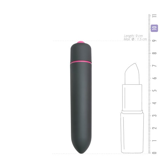 Easytoys Bullet - vodotěsný mini vibrátor (černý)