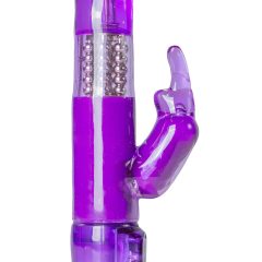   Easytoys Rabbit – vibrační perličkový a klitorální vibrátor (fialový)