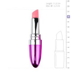   Easytoys Lipstick - vodotěsný růžový vibrátor ve tvaru rtěnky