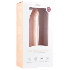   Easytoys - přísavkový 100% silikonový dildo (21 cm) - přírodní