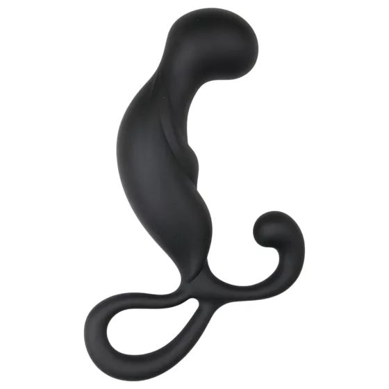 EasyToys - masážní vibrátor na prostatu - černý silikon