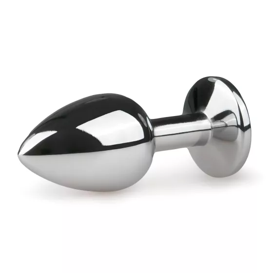 EasyToys - kovový anální kolík (stříbrno-bílý)