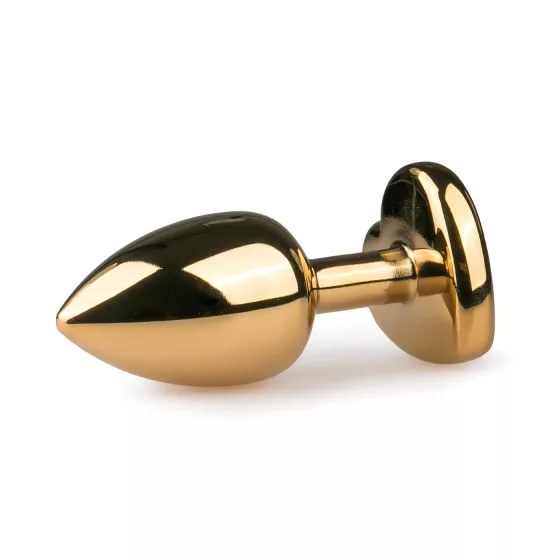 Easytoys - anální kolík - kovový - zlatá/růžová - 2,5 cm
