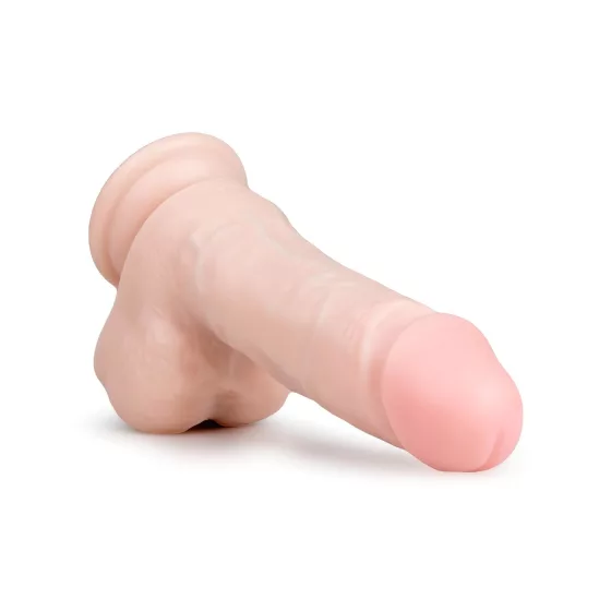 Easytoys - dildo s přísavkou a varlaty - 17,5 cm - tělová