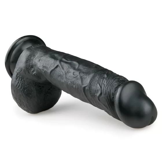 Easytoys - dildo s varlaty s přísavkou - černé 22,5 cm