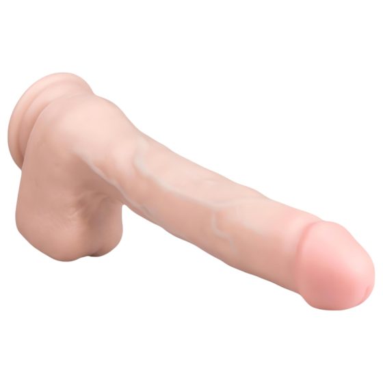Easytoys - přísavkový, velký dildo s varlaty (29,5 cm) - přírodní