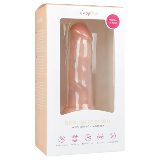Easytoys - realistické dildo s přísavkou (15,5 cm) - tělová barva