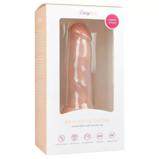 Easytoys - realistický dildo s přísavkou - 15,5 cm - tělová