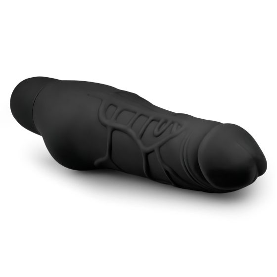 Easytoys Power Vibe - standard silikonový vibrátor ve tvaru penisu (černý)