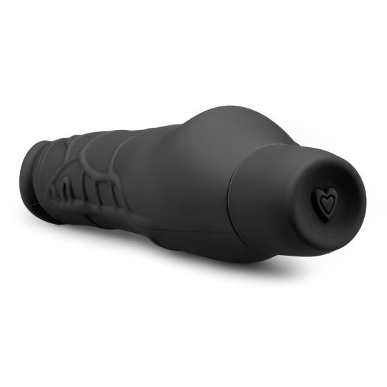 Easytoys Power Vibe - standard silikonový vibrátor ve tvaru penisu (černý)