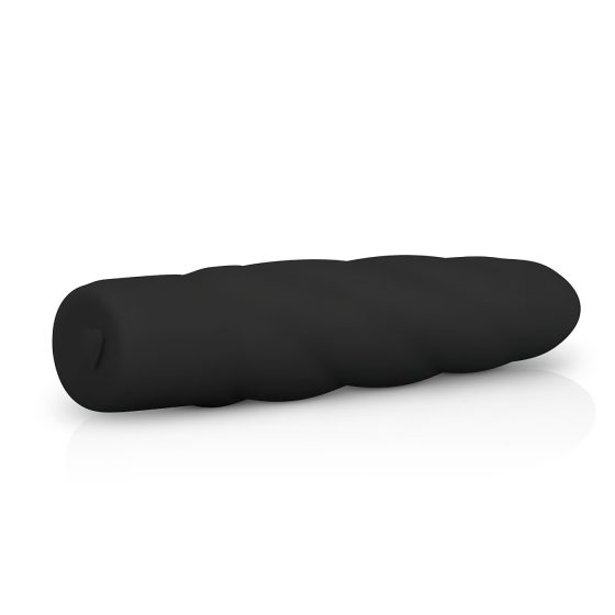 Easytoys Power Vibe - kroucený silikonový vibrátor (černý)