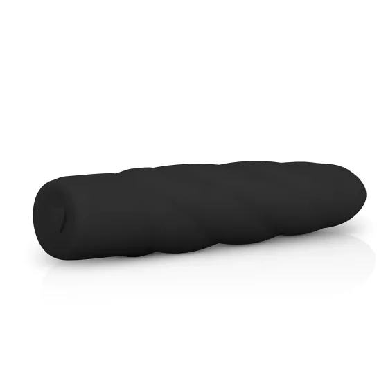 Easytoys - vibrátor na bod G - silný výkon, spirálový silikon - černý