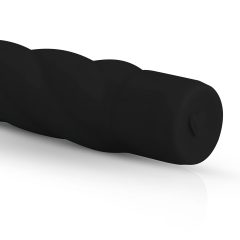   Easytoys Power Vibe - kroucený silikonový vibrátor (černý)