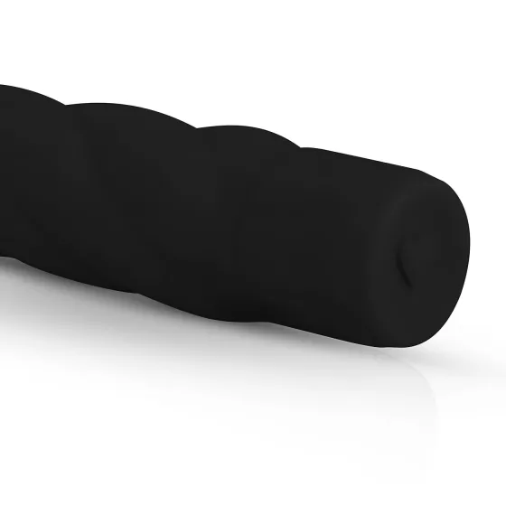 Easytoys - vibrátor na bod G - silný výkon, spirálový silikon - černý