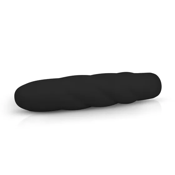 Easytoys - vibrátor na bod G - silný výkon, spirálový silikon - černý