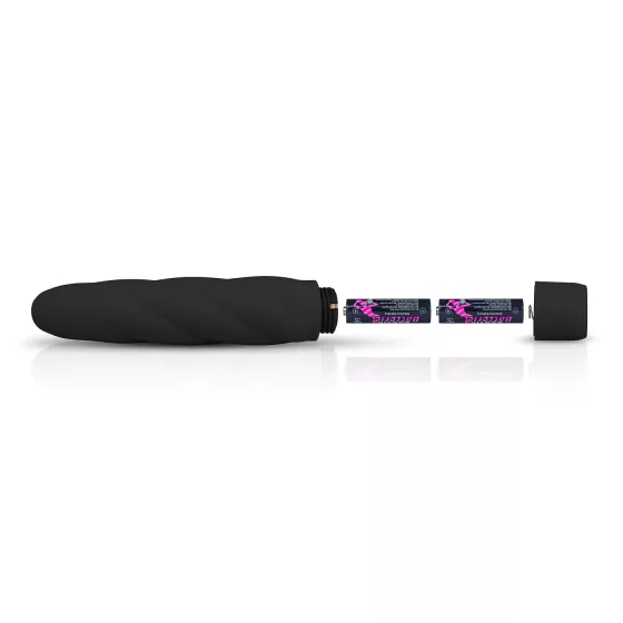 Easytoys - vibrátor na bod G - silný výkon, spirálový silikon - černý