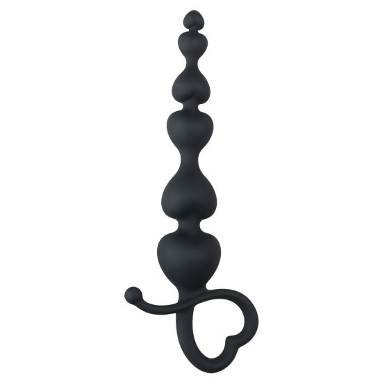 EasyToys - perlové anální dildo (černé)