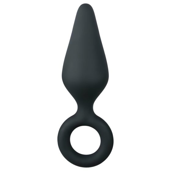 Easytoys Špičatý anální kolík S - černý - malý