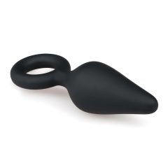 Easytoys Špičatý anální kolík S - černý - malý