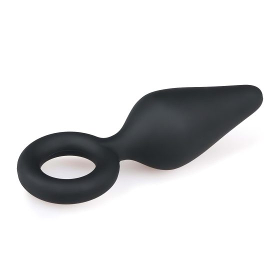 Easytoys Špičatý anální kolík S - černý - malý
