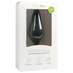 Easytoys Špičatý anální kolík S - černý - malý