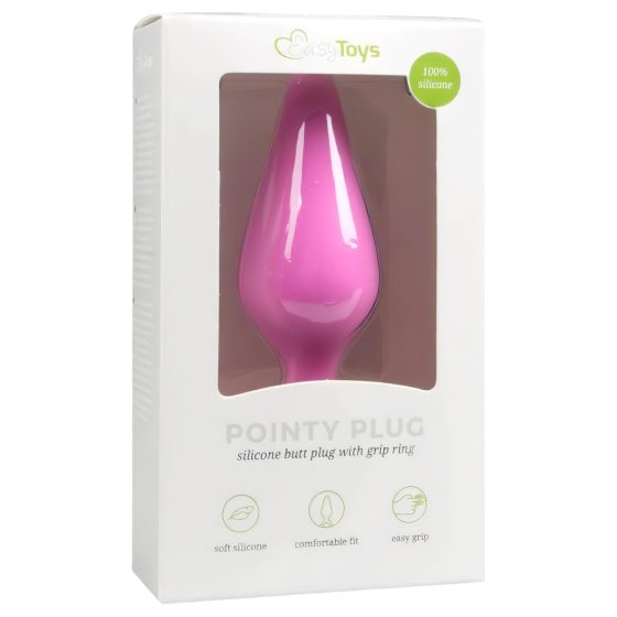 Easytoys - anální kolík - malý růžový silikon S