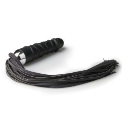   Easytoys Flogger - bič a silikonové dildo v jednom (černé)