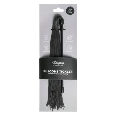 Easytoys Tickler - pálivý silikonový bičík (černý)