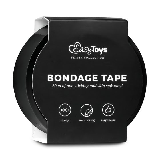 Easytoys Páska - bondage páska - černá (20 m)