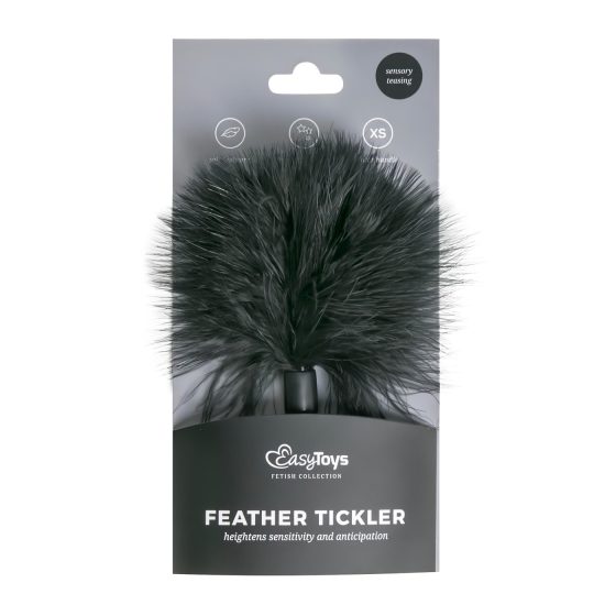 Easytoys - peříčkový lechtáček - malý (černý)