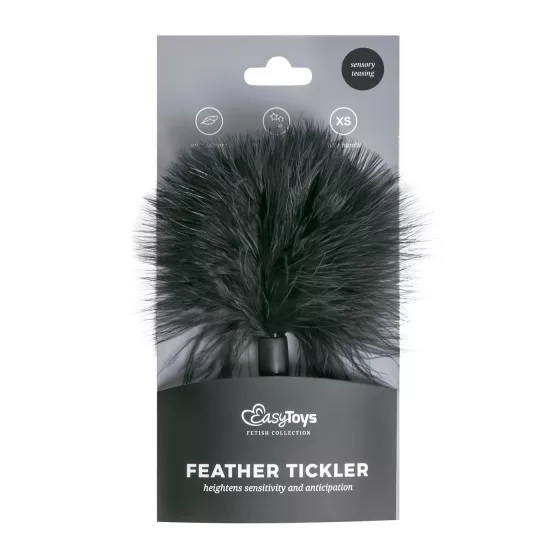 Easytoys - peříčkový šimr - malý - černý