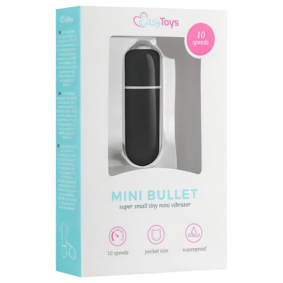 Easytoys - mini tyčinkový vibrátor (černý)