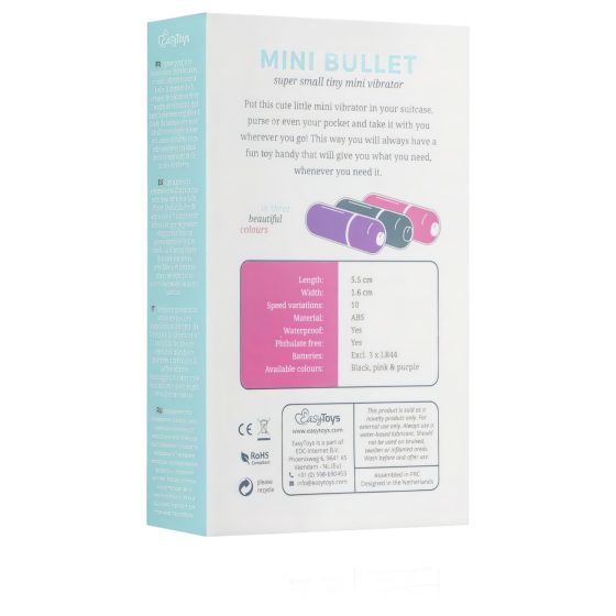 Easytoys - mini tyčinkový vibrátor (černý)