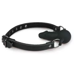 Easytoys - roubík s vnitřním dildem - černý