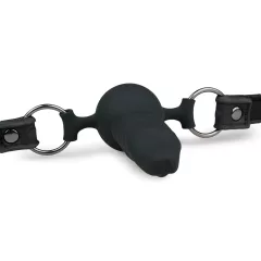 Easytoys - roubík s vnitřním dildem - černý