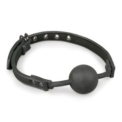 Easytoys - silikonový roubík s kuličkou (černý)